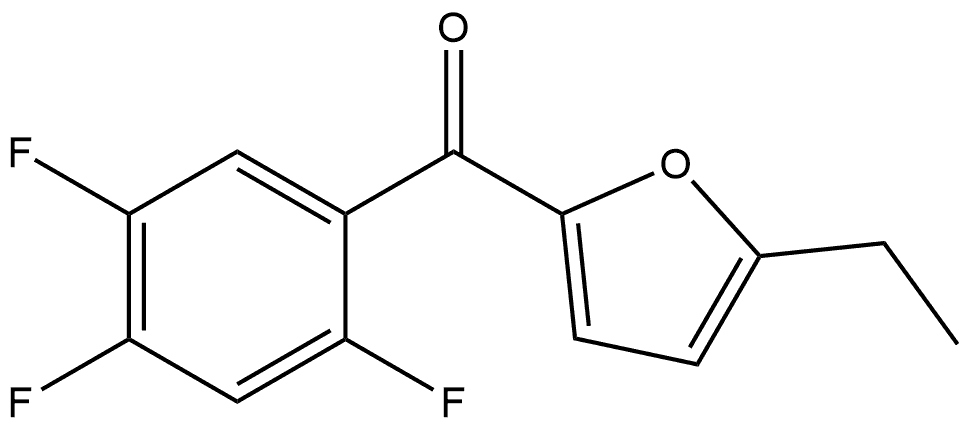 (5-Ethyl-2-furanyl)(2,4,5-trifluorophenyl)methanone 结构式