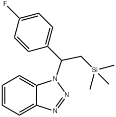 1-[1-(4-Fluorophenyl)-2-(trimethylsilyl)ethyl]-1H-1,2,3-benzotriazole Structure