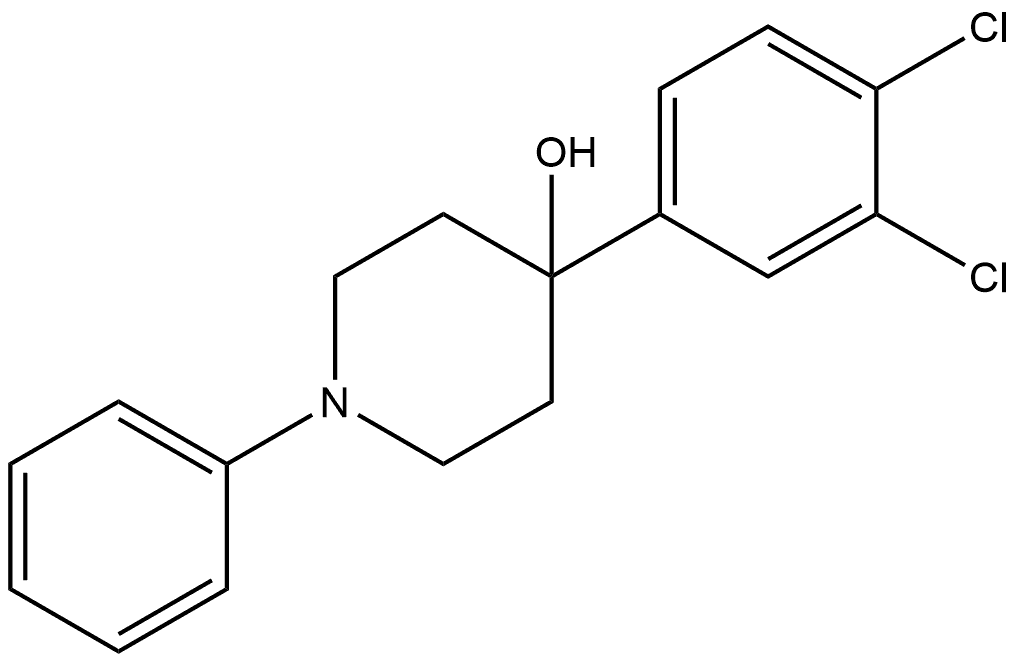 4-(3,4-Dichlorophenyl)-1-phenyl-4-piperidinol Struktur