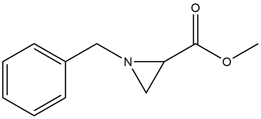 2-Aziridinecarboxylic acid, 1-(phenylmethyl)-, methyl ester, (1R-trans)- (9CI) Struktur