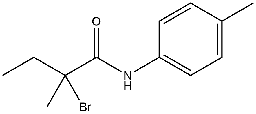 2-Bromo-2-methyl-N-(4-methylphenyl)butanamide Struktur