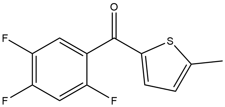 (5-Methyl-2-thienyl)(2,4,5-trifluorophenyl)methanone Struktur