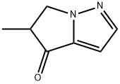 5-Methyl-5,6-dihydro-4H-pyrrolo[1,2-b]pyrazol-4-one Struktur