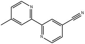 4'-甲基-[2,2'-联吡啶]-4-甲腈,197097-69-1,结构式