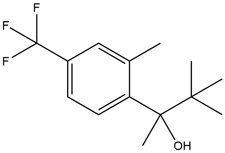 α-(1,1-Dimethylethyl)-α,2-dimethyl-4-(trifluoromethyl)benzenemethanol Structure