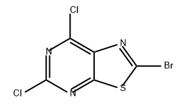 Thiazolo[5,4-d]pyrimidine, 2-bromo-5,7-dichloro- Struktur