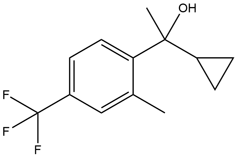 α-Cyclopropyl-α,2-dimethyl-4-(trifluoromethyl)benzenemethanol Structure