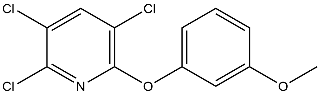 2,3,5-Trichloro-6-(3-methoxyphenoxy)pyridine Structure