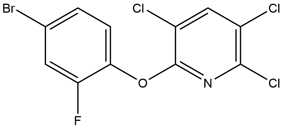 2-(4-Bromo-2-fluorophenoxy)-3,5,6-trichloropyridine Structure