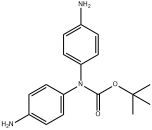 Carbamic acid, N,N-bis(4-aminophenyl)-, 1,1-dimethylethyl ester Structure