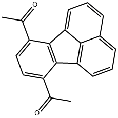 1,1'-(7,10-Fluoranthenediyl)bis-ethanone Structure