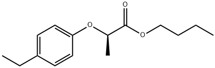 Propanoic acid, 2-(4-ethylphenoxy)-, butyl ester, (2R)- Structure