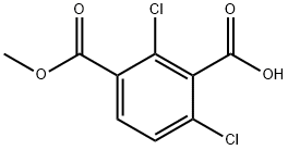 1,3-Benzenedicarboxylic acid, 2,4-dichloro-, 1-methyl ester Structure