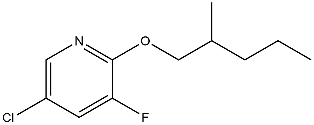 5-Chloro-3-fluoro-2-[(2-methylpentyl)oxy]pyridine Structure