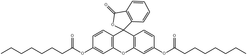 荧光素二辛酸酯,19722-86-2,结构式