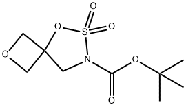 2,5-Dioxa-6-thia-7-azaspiro[3.4]octane-7-carboxylic acid, 1,1-dimethylethyl ester, 6,6-dioxide 结构式