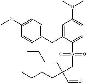 197378-32-8 2-Butyl-2-({[4-(dimethylamino)-2-(4-methoxybenzyl)phenyl]sulfonyl}methyl)hexanal