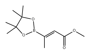 2-Butenoic acid, 3-(4,4,5,5-tetramethyl-1,3,2-dioxaborolan-2-yl)-, methyl ester, (2Z)- Struktur