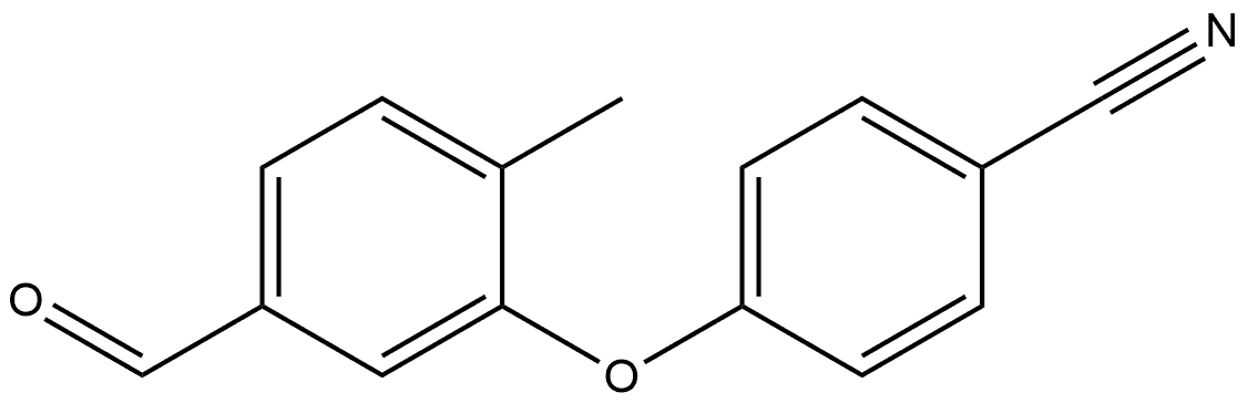 4-(5-Formyl-2-methylphenoxy)benzonitrile Structure