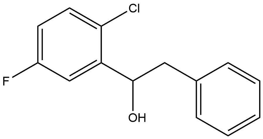 α-(2-Chloro-5-fluorophenyl)benzeneethanol Structure