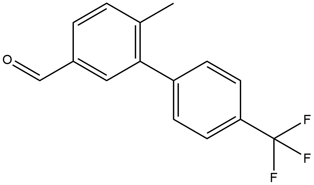 6-Methyl-4'-(trifluoromethyl)[1,1'-biphenyl]-3-carboxaldehyde,1974880-04-0,结构式