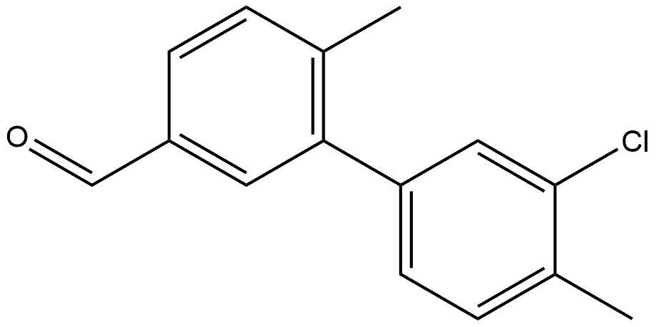 3'-Chloro-4',6-dimethyl[1,1'-biphenyl]-3-carboxaldehyde Structure