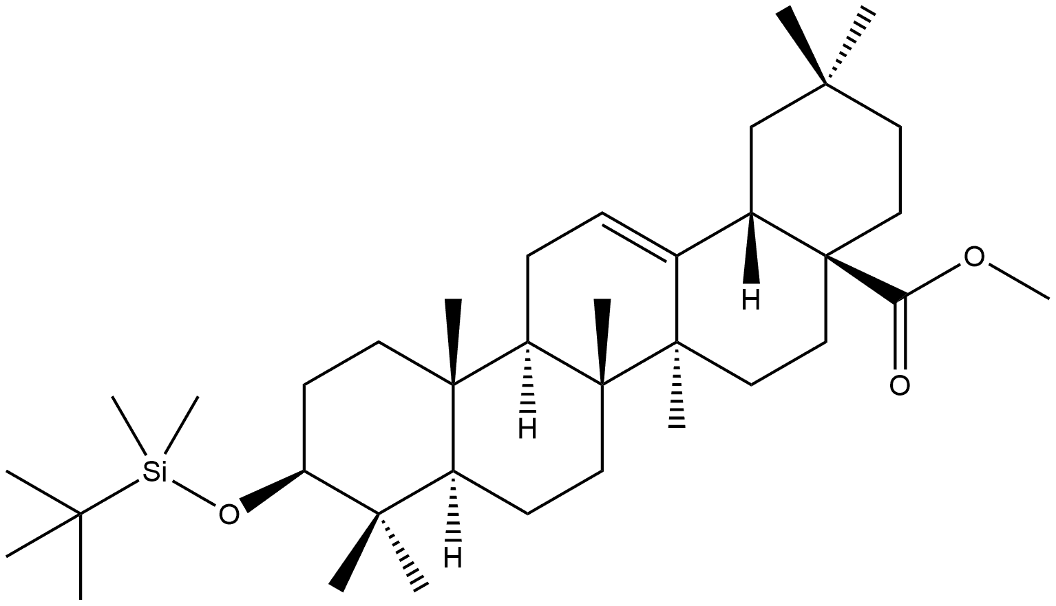 Olean-12-en-28-oic acid, 3-[[(1,1-dimethylethyl)dimethylsilyl]oxy]-,methyl ester, (3b)-