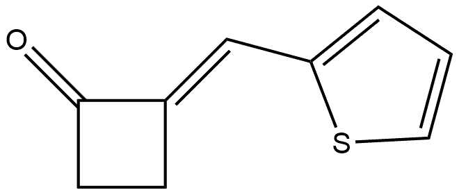 2-(thiophen-2-ylmethylene)cyclobutanone 结构式