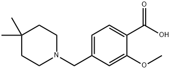 Benzoic acid, 4-[(4,4-dimethyl-1-piperidinyl)methyl]-2-methoxy-|4-((4,4-二甲基哌啶-1-基)甲基)-2-甲氧基苯甲酸