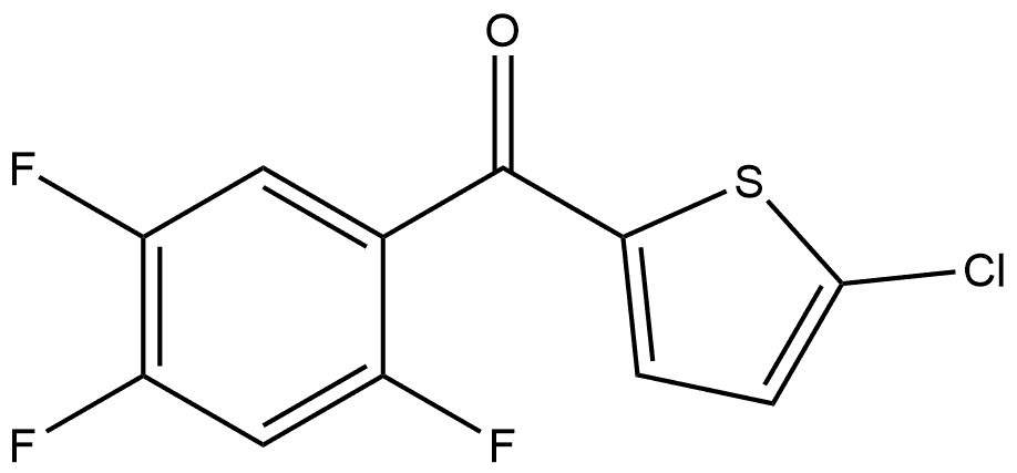 (5-Chloro-2-thienyl)(2,4,5-trifluorophenyl)methanone 结构式
