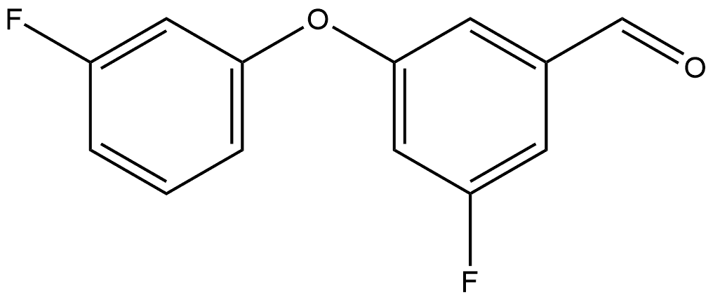 3-Fluoro-5-(3-fluorophenoxy)benzaldehyde Structure