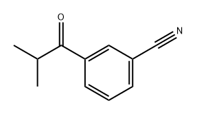 Benzonitrile, 3-(2-methyl-1-oxopropyl)- Struktur