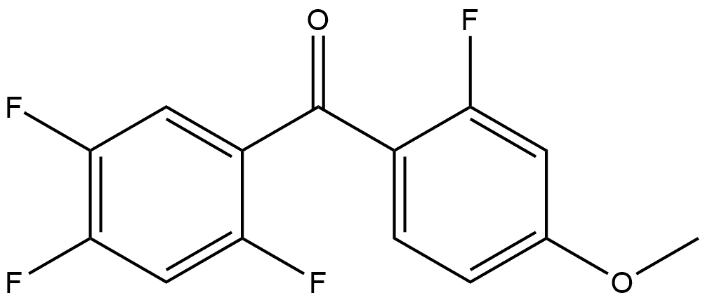 Methanone, (2-fluoro-4-methoxyphenyl)(2,4,5-trifluorophenyl)- Structure