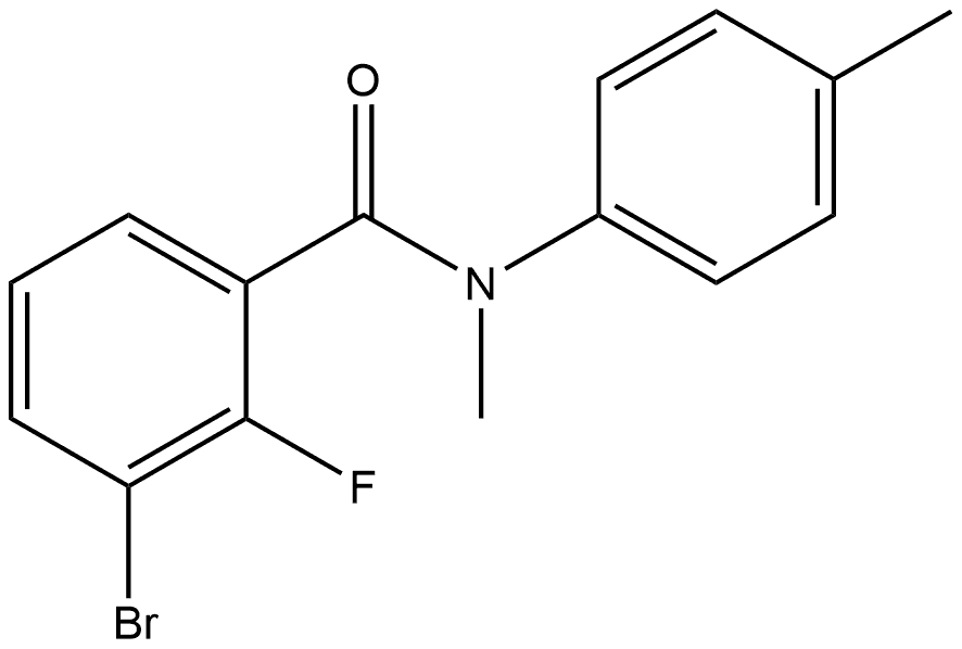 3-Bromo-2-fluoro-N-methyl-N-(4-methylphenyl)benzamide,1978707-71-9,结构式
