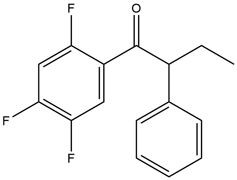 1-Butanone, 2-phenyl-1-(2,4,5-trifluorophenyl)- 结构式