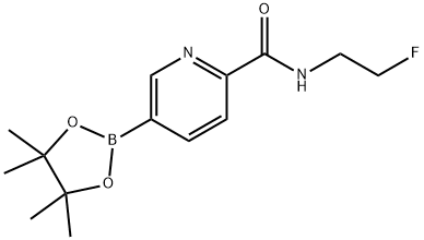 6-[(2-氟乙基)氨基甲酰基]吡啶-3-硼酸频哪醇酯,1979129-96-8,结构式