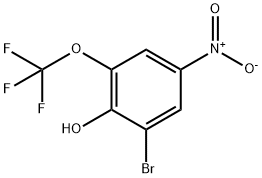 2-Bromo-4-nitro-6-(trifluoromethoxy)phenol,1980033-96-2,结构式