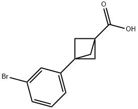 3-(3-溴苯基)双环[1.1.1]戊烷-1-羧酸,1980044-16-3,结构式