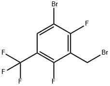 3-Bromo-2,6-difluoro-5-(trifluoromethyl)benzyl bromide Struktur