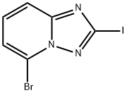 5-bromo-2-iodo-[1,2,4]triazolo[1,5-a]pyridine 化学構造式