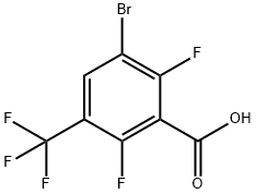 3-Bromo-2,6-difluoro-5-(trifluoromethyl)benzoic acid,1980053-90-4,结构式