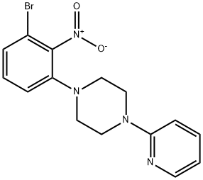 1-(3-Bromo-2-nitrophenyl)-4-(pyridin-2-yl)piperazine Structure