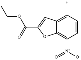 Ethyl 4-fluoro-7-nitrobenzo[b]furan-2-carboxylate,1980063-29-3,结构式