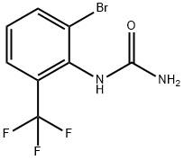 2-Bromo-6-(trifluoromethyl)phenylurea Structure