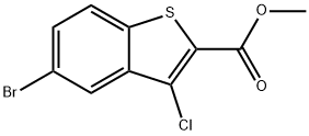 Methyl 3-chloro-5-bromobenzo[b]thiophene-2-carboxylate Struktur
