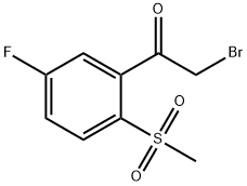 5-Fluoro-2-(methylsulphonyl)phenacyl bromide|