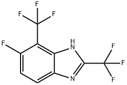 5-Fluoro-2,4-bis(trifluoromethyl)-1H-benzimidazole Structure