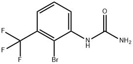 2-Bromo-3-(trifluoromethyl)phenylurea 化学構造式