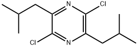 Pyrazine, 2,5-dichloro-3,6-bis(2-methylpropyl)- Structure