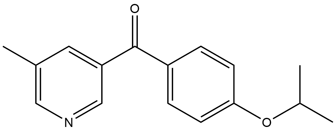 4-(1-Methylethoxy)phenyl](5-methyl-3-pyridinyl)methanone Structure